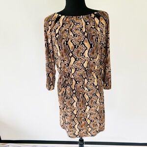 Thalia Sodi Brown Tan Sheath Mini Dress